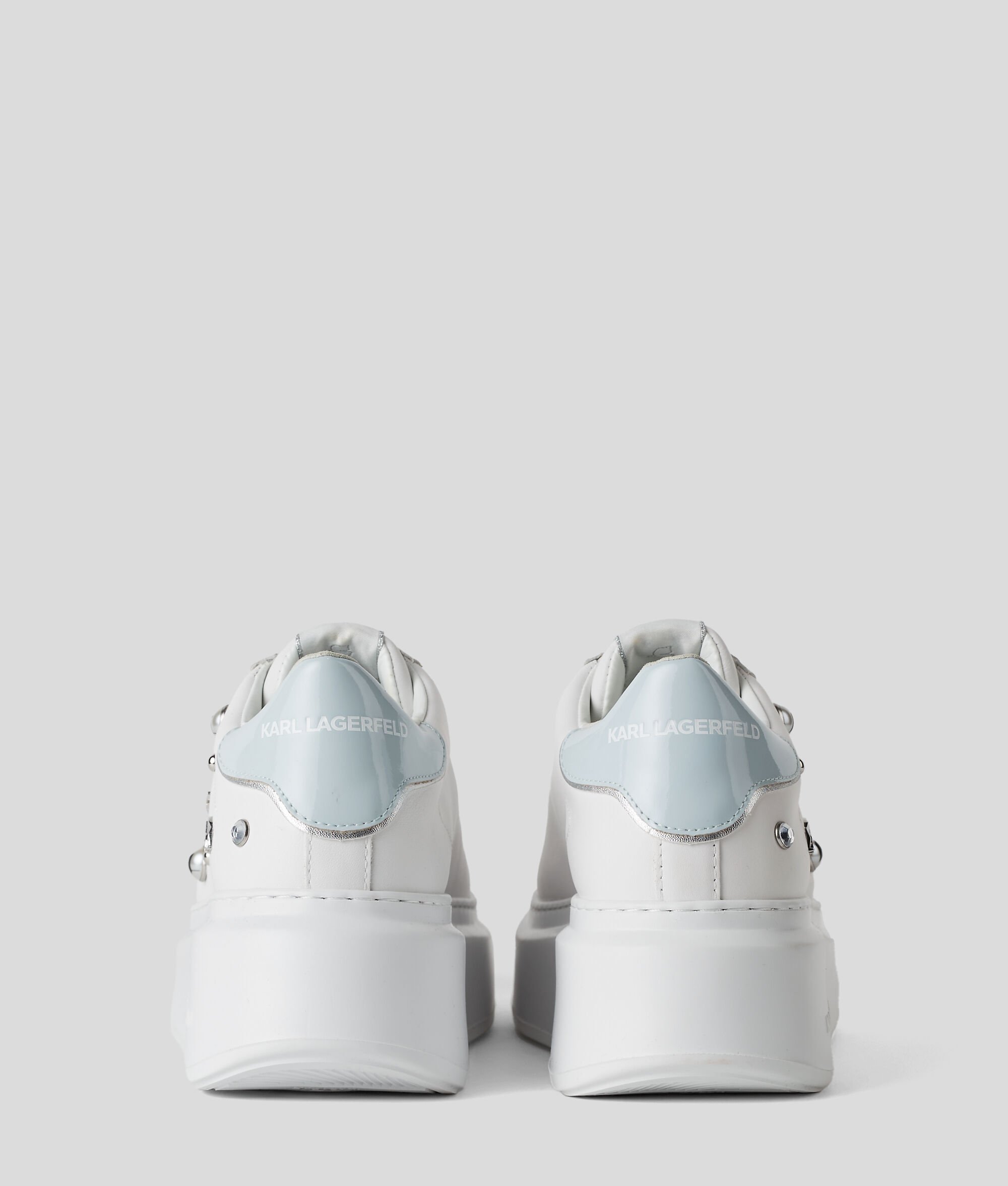 (image for) Cute Exclusive KARL Charm Leather Trainers